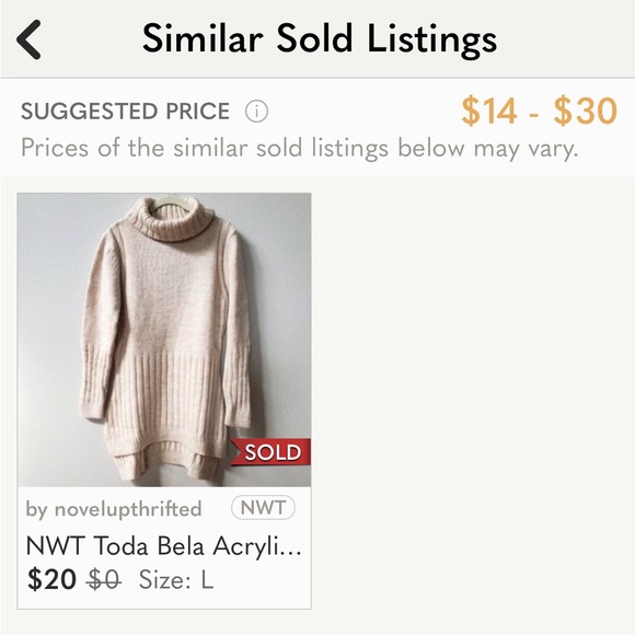 Black Turtleneck Sweater Dress/Tunic by Toda Bela NWT - Picture 6 of 6